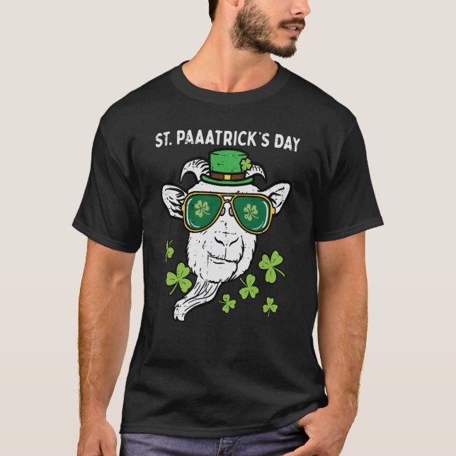 T-shirt Chèvre de la Saint-Patrick Hommes Saint Pattys Fer (Devant)