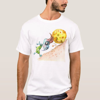 T-shirt Chèvre de montagne drôle poussant le fromage