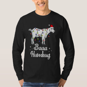 T-shirt Chèvre de Noël Père Noël Lumières Noël Pajama Ba