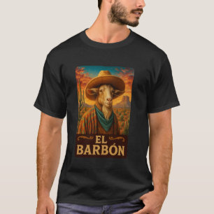T-shirt Chèvre El Barbon Wild West Cowboy Vintage Western