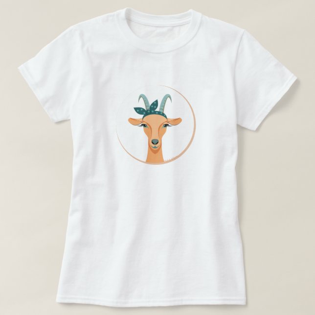 T-shirt Chèvre hipster | par TotallyGoatally™ (Design devant)
