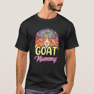 T-shirt Chèvre Maman Fille Propriétaire Animal Animal Mama