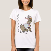 Chèvre mignonne avec HoofPrints