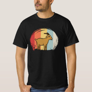 T-shirt Chèvre mignonne rétro