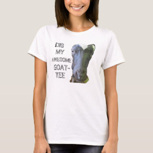 T-shirt Chèvre "MY AWESOME CHÈQUE-TEE" FEMMES Poupée bébé