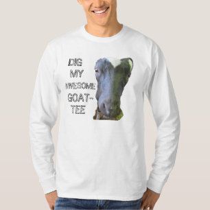 T-shirt Chèvre "MY AWESOME GOAT-TEE" Mens Tee à long manch