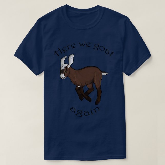 T-shirt Chèvre nubienne (3) (Design devant)