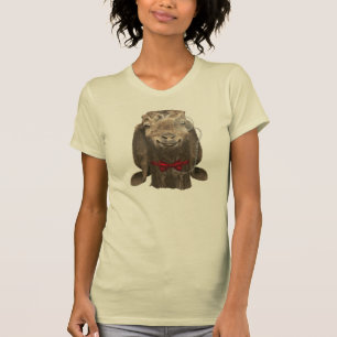 T-shirt Chèvre Nubienne Drôle Avec Monocle