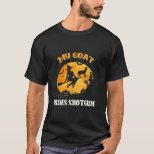 T-shirt Chèvre Shotgun Effrayant Halloween