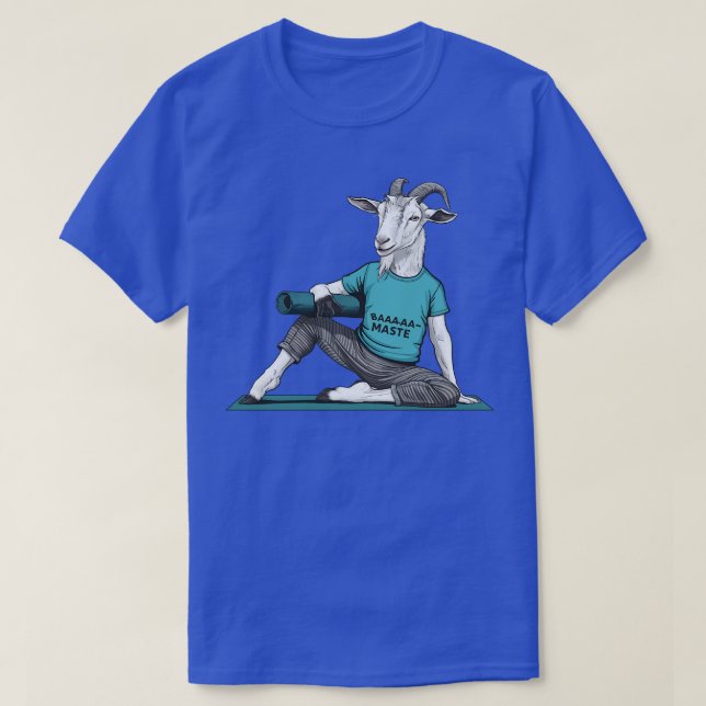 T-shirt Chèvre Yoga Squad Funny Baa Maste Cute Chèvre Yoga (Design devant)
