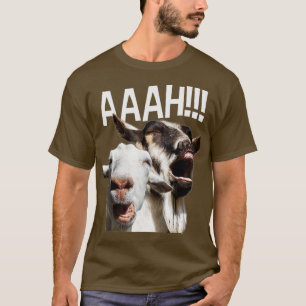 T-shirt Chèvres hurlantes AAAH Amusant fou fou de chèvre