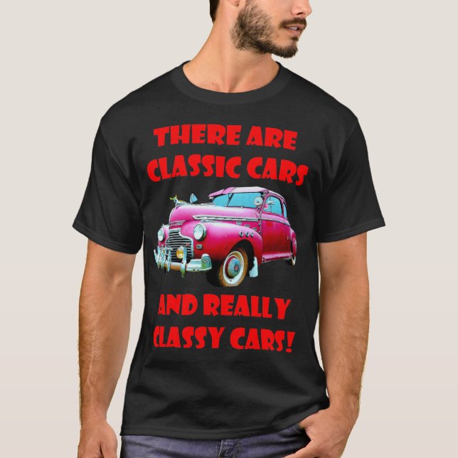 T-SHIRT CHEVROLET DEUX CHEVROLET CUSTOMISÉ OU RAT ROD CLAS (Devant)