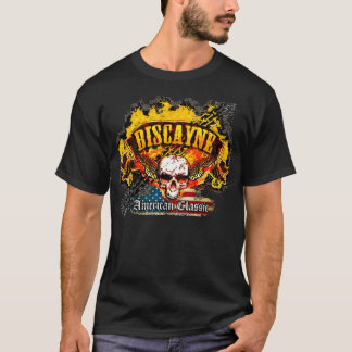 T-shirt Chevy Biscayne - crâne de bannière de burn-out -