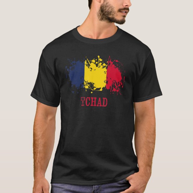 T-shirt Chian enthusiasts for Tchad and Chad (Devant)