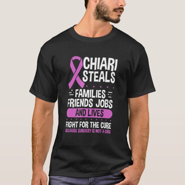 T-shirt Chiari Malformation Sensibilisation Famille Guerri (Devant)