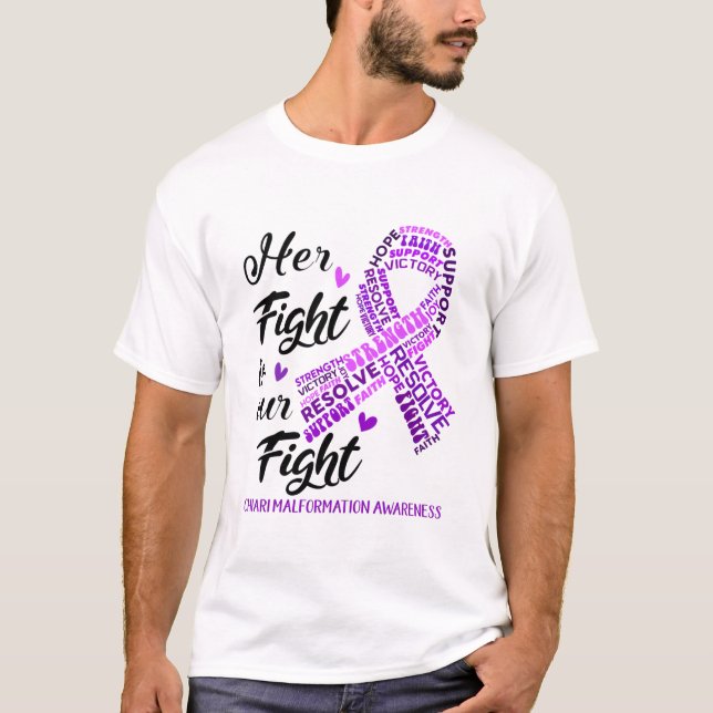 T-shirt Chiari Mois de sensibilisation à la malformation C (Devant)