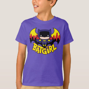T-shirt Chibi Batgirl avec Gotham Skyline & Logo