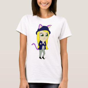 T-shirt chibi catgirl