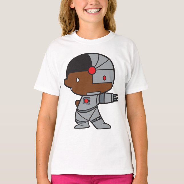 T-shirt Chibi Cyborg à deux côtés (Devant)