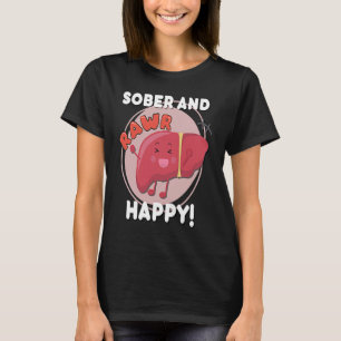 T-shirt Chibi Joy Recovery Sober et Happy Liver Anniversa