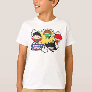 T-shirt Chibi Justice League of America Explosion