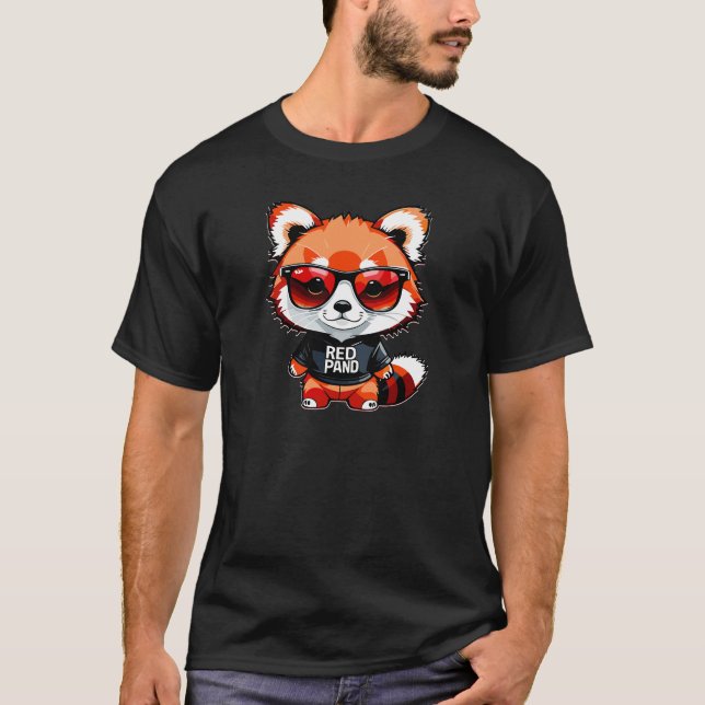 T-shirt Chibi Red Panda Cub (Devant)