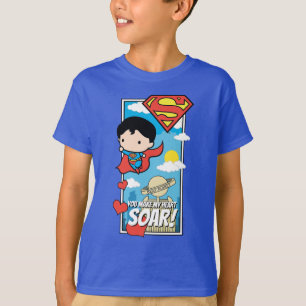 T-shirt Chibi Superman - Tu Fais Tourner Mon Coeur Valenti