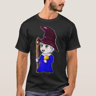 T-shirt Chibi Wizard Cute Magician Character