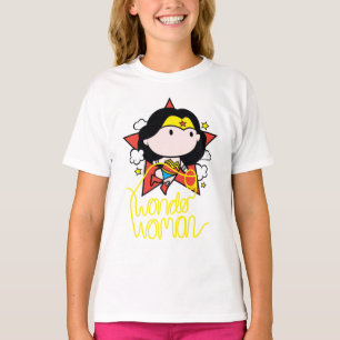 T-shirt Chibi Wonder Woman Voler Avec Lasso