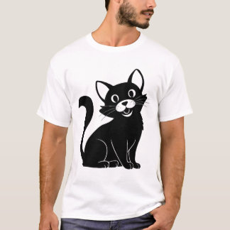 T-shirt Chic Chat : Conception vectorielle