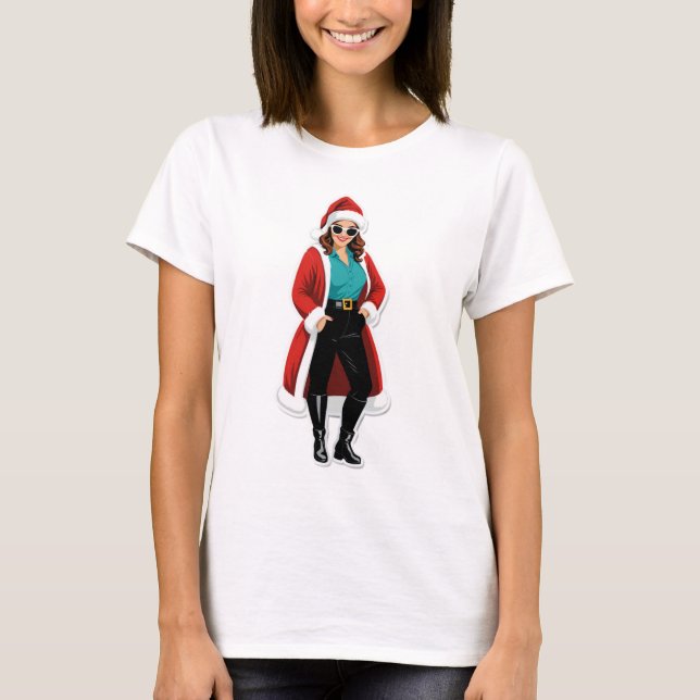 T-shirt Chic Claus – Fashion Meets Christmas Fun (Devant)