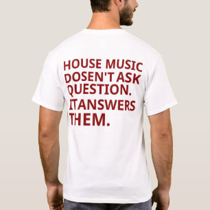 T-Shirt chic de musique de maison d'été