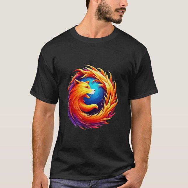 T-shirt Chic geek : Le style dans l'esprit de Mozilla (Devant)