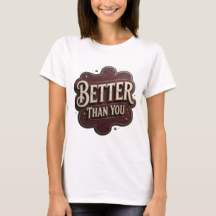 T-shirt Chic Gold MIEUX QUE VOUS Art de texte 3D