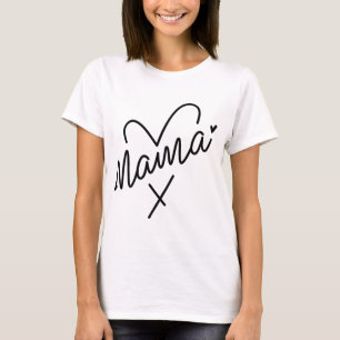 T-shirt Chic Mumma Black & White Minimalist Mothers Day