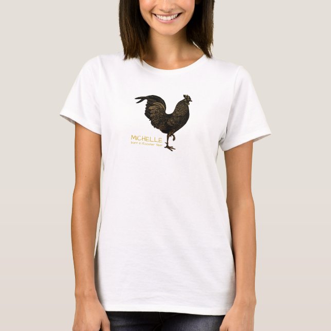 T-shirt Chic Rooster Chinois Nouvel An 2017 Personnalisé W (Devant)
