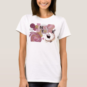 T-shirt Chic Rose BOIS UN VERRE AVEC MOI Wearable Art