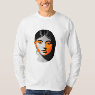 T-shirt chica naranja
