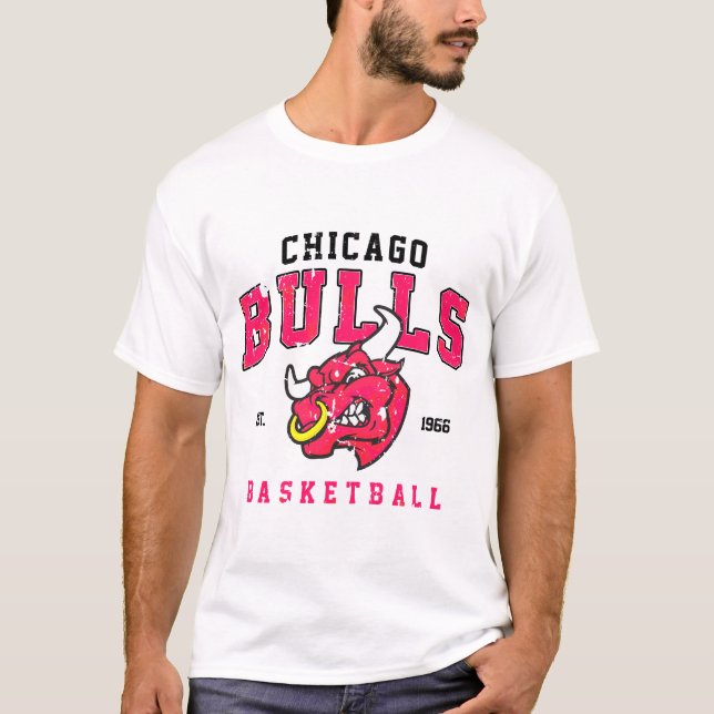 T-shirt Chicago Bullsss Vintage (Devant)