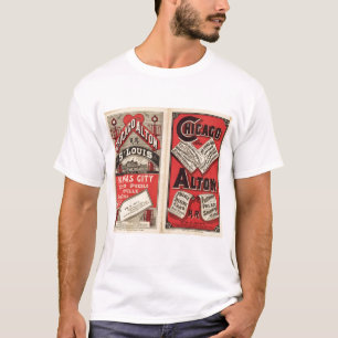 T-shirt Chicago et chemin de fer d'Alton