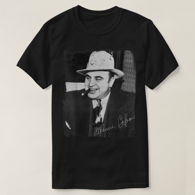 T-shirt Chicago Gangster Alphonse Gabriel Great Al Capone (Design devant)