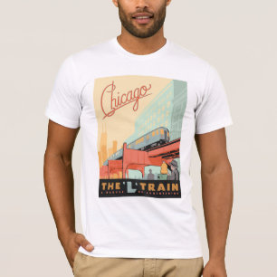 T-shirt Chicago, IL - Train "L"