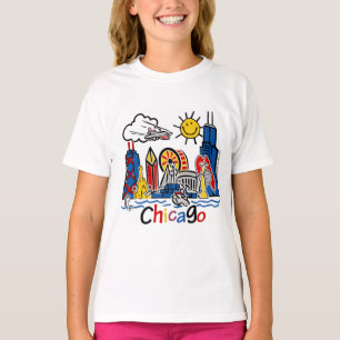 T-shirt Chicago Kids Skyline