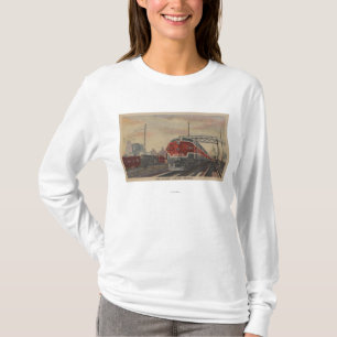 T-shirt Chicago, l'Illinois/train