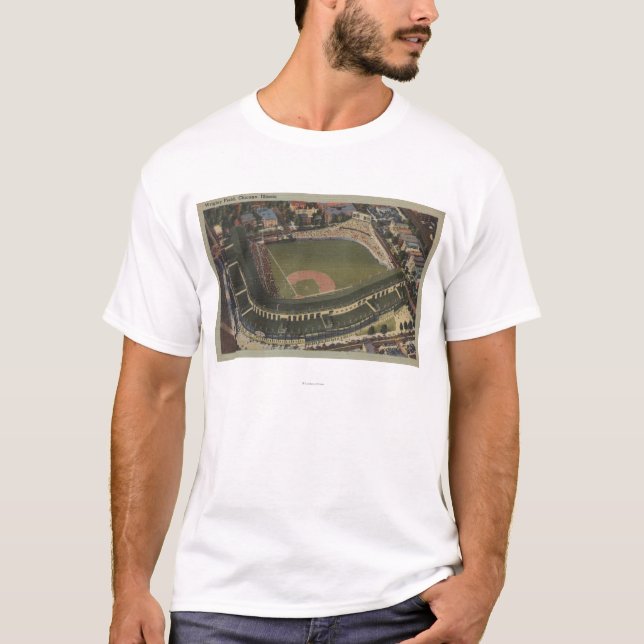 T-shirt Chicago, l'Illinois - Wrigley mettent en place CUB (Devant)