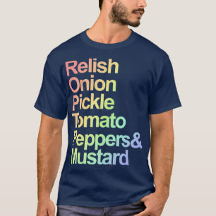 T-shirt Chicago Meat Lovers Hotdog ingrédients