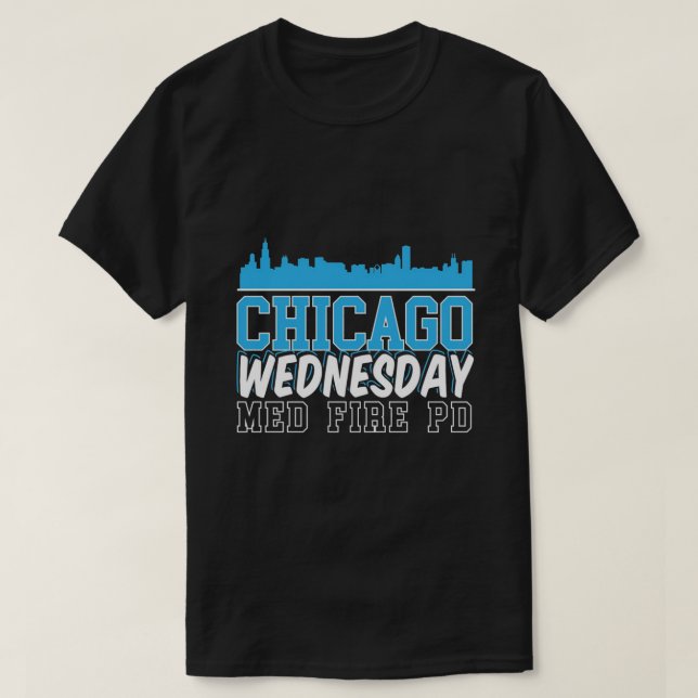 T-shirt Chicago mercredi Feu de police (Design devant)