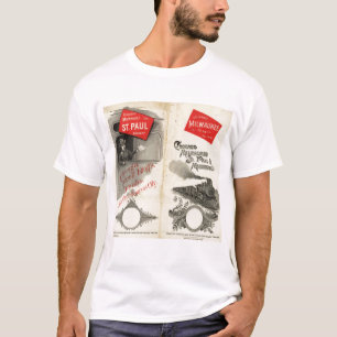 T-shirt Chicago Milwaukee et chemin de fer de St Paul