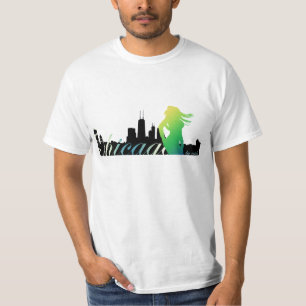T-shirt Chicago par nuit
