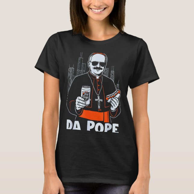T-shirt Chicago Pe Leo Xiv Da Pe New Pe Tribute Godmother  (Devant)